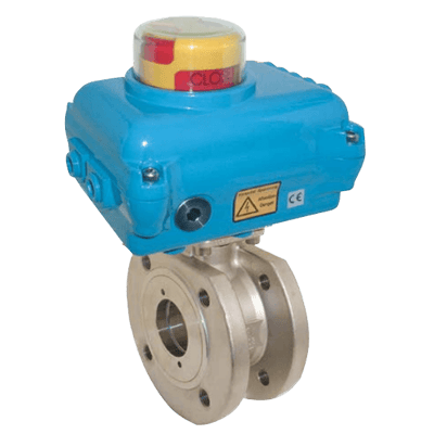 Kobold 2-Way Stainless Steel Flange Ball Valve with Actuator, KUA-VK